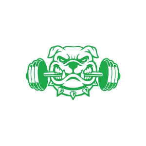 Bulldog Araba Sticker 17x17 Cm Yeşil