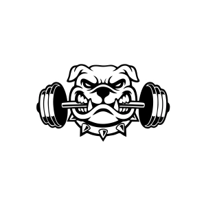 Bulldog Araba Sticker 17x17 Cm Siyah