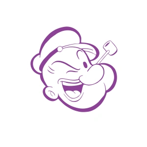 Temel Reis Araba Sticker 17x17 Cm Mor