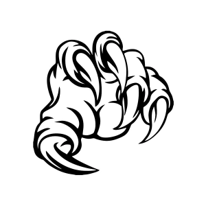 Pençe Araba Sticker 17x17 Cm Siyah