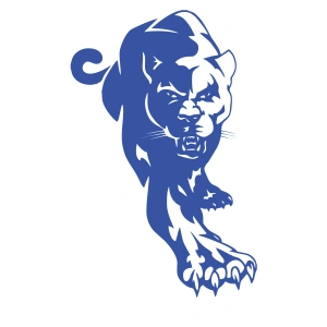 Panter Araba Sticker 17x17 Cm Mavi