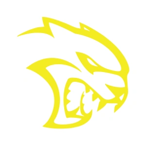 Kaplan Araba Sticker 17x17 Cm Sarı