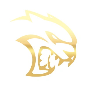 Kaplan Araba Sticker 17x17 Cm Gold