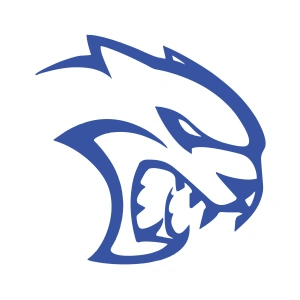 Kaplan Araba Sticker 17x17 Cm Mavi