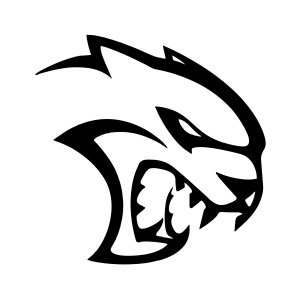 Kaplan Araba Sticker 17x17 Cm Siyah