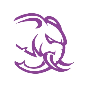 Kızgın Fil Araba Sticker 17x17 Cm Mor