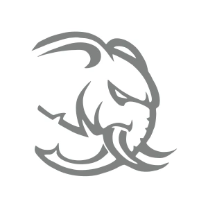 Kızgın Fil Araba Sticker 17x17 Cm Gri