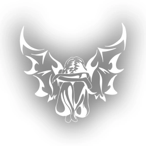 Melek Araba Sticker 17x17 Cm Beyaz