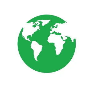 Dünya Araba Sticker 17x17 Cm Yeşil