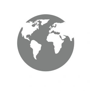 Dünya Araba Sticker 17x17 Cm Gri