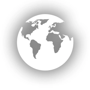 Dünya Araba Sticker 17x17 Cm Beyaz