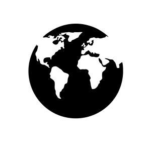 Dünya Araba Sticker 17x17 Cm Siyah