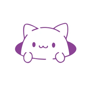 Kedi Araba Stickeri 17x17 Cm Mor