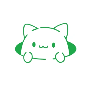 Kedi Araba Stickeri 17x17 Cm Yeşil