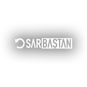 Sar Baştan Araba Sticker 17x17 Cm Beyaz