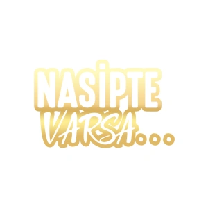Nasipte Varsa Araba Sticker 17x17 Cm Gold