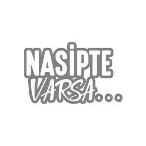 Nasipte Varsa Araba Sticker 17x17 Cm Gri