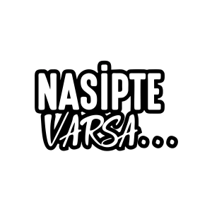 Nasipte Varsa Araba Sticker 17x17 Cm Siyah