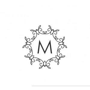 Zarif Altın Rengi Çelenk Etiketi Kına Nişan Düğün 3x3 cm özel etiket / 50 adet sticker