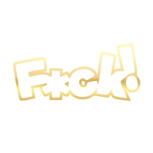 F*ck Araba Sticker  17x17 Cm Gold