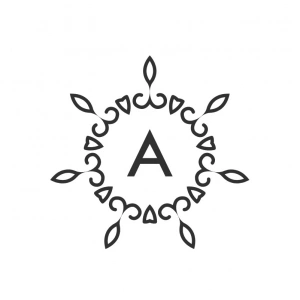 Sade Çiçekli Altın Çelenk Etiketi Kına Nişan Düğün 3x3 cm özel etiket / 50 adet sticker