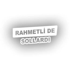 Rametli de Sollardı Araba Sticker 17x17 Cm Beyaz