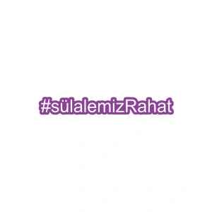 Sülalemiz Rahat Araba Sticker 17x17 Cm Mor
