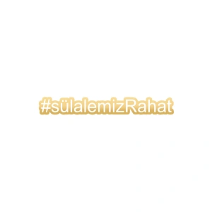Sülalemiz Rahat Araba Sticker 17x17 Cm Gold