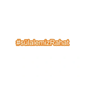 Sülalemiz Rahat Araba Sticker 17x17 Cm Turuncu