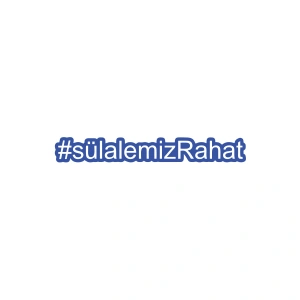 Sülalemiz Rahat Araba Sticker 17x17 Cm Mavi