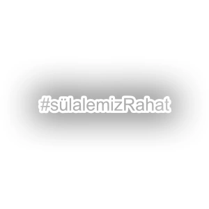Sülalemiz Rahat Araba Sticker 17x17 Cm Beyaz