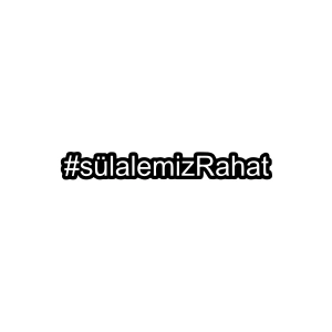 Sülalemiz Rahat Araba Sticker 17x17 Cm Siyah