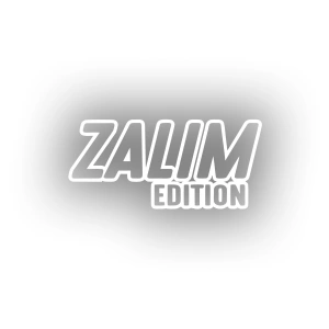 Zalim Edition Araba Sticker 17x17 Cm Beyaz