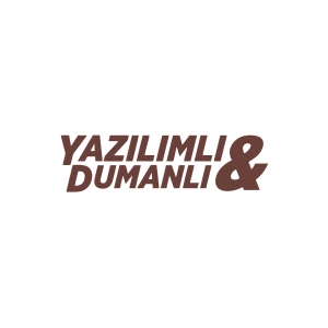 Yazılımlı&Dumanlı Araba Sticker 17x17 Cm Kahverengi