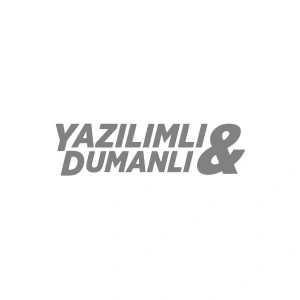 Yazılımlı&Dumanlı Araba Sticker 17x17 Cm Gri