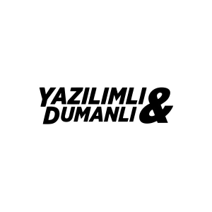 Yazılımlı&Dumanlı Araba Sticker 17x17 Cm Siyah