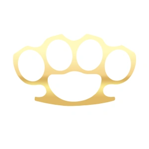 Muşta Araba Sticker 17x17 Cm Gold