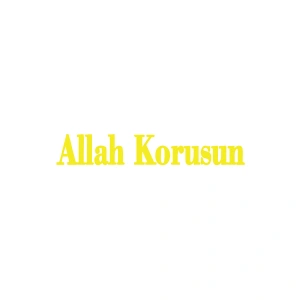 Allah Korusun Araba Sticker 17x17 Cm Sarı