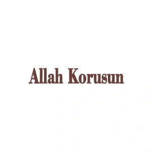 Allah Korusun Araba Sticker 17x17 Cm Kahverengi