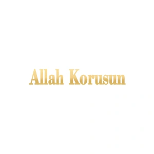 Allah Korusun Araba Sticker 17x17 Cm Gold