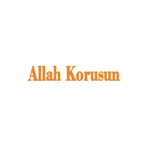 Allah Korusun Araba Sticker 17x17 Cm Turuncu
