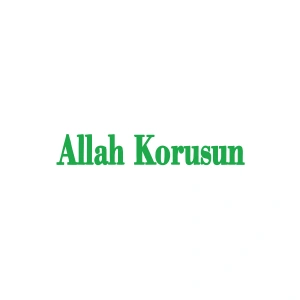 Allah Korusun Araba Sticker 17x17 Cm Yeşil