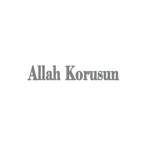 Allah Korusun Araba Sticker 17x17 Cm Gri