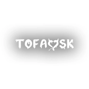 Tofaşk Araba Sticker 17x17 Cm Beyaz