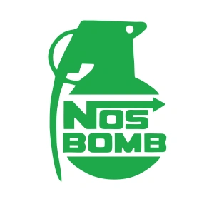 Nos Bomb Araba Sticker 17x17 Cm Yeşil