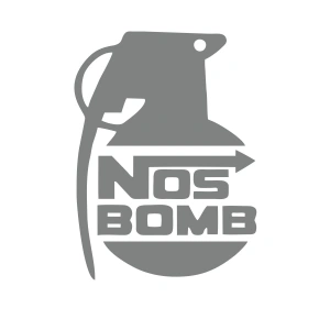 Nos Bomb Araba Sticker 17x17 Cm Gri