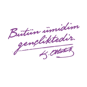 Bütün Ümidim Gençliktedir Araba Sticker 17x17 Cm Mor