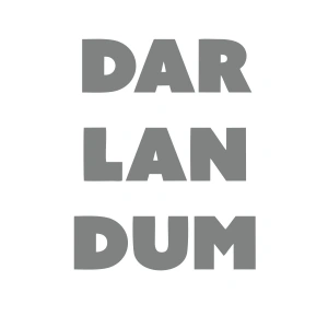 Darlandum Araba Sticker 17x17 Cm Gri