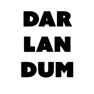 Darlandum Araba Sticker 17x17 Cm Siyah