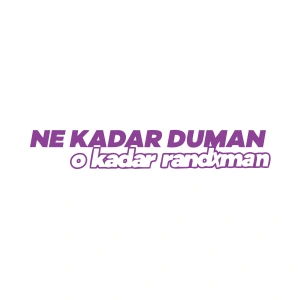 Ne Kadar Duman O Kadar Randxman Araba Sticker 17x17 Cm Mor